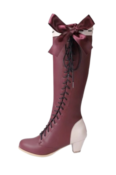 Bottes cuir femme marque italienne 42-45 - image descriptive1 - chic botte femme