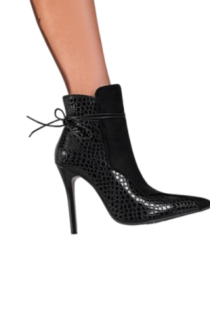 Bottes femme cuir italienne noir image principale - chic botte femme