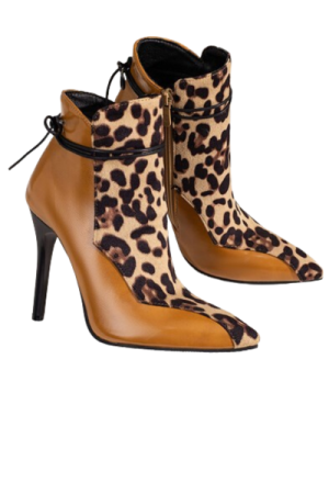Bottes femme cuir italienne luxe marron 8-12 - image principale - chic botte femme
