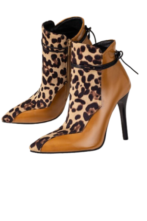 Bottes femme cuir italiennen marron - image principale - chic botte femme