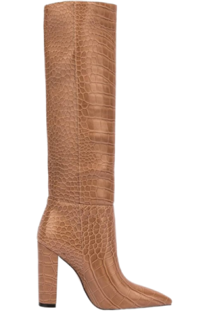 Marron 40-43 Bottes italienne femme cuir - image principale - chic botte femme