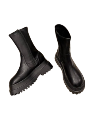Bottes italienne femme cuir mouton - image principale - chic bottes femme