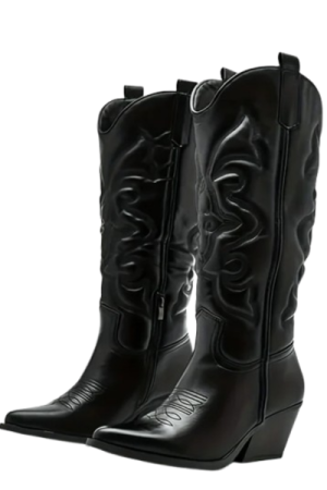 Bottes style cowboy femme Noir - image principale - chic botte femme