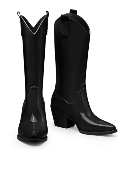 Botte de pluie femme noir - image descriptive2 - chic bottes femme