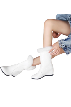 Bottes d'hiver blanc pour femme - image principale - chic bottes femme