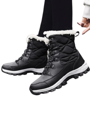 Bottes d'hiver femme crampons intégrés - image principale - chic bottes femme