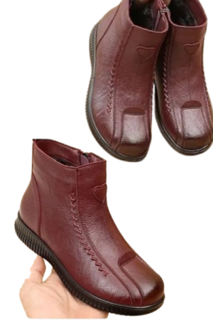 Bottes d'hiver north face rouge grenard - image principale - chic bottes femme