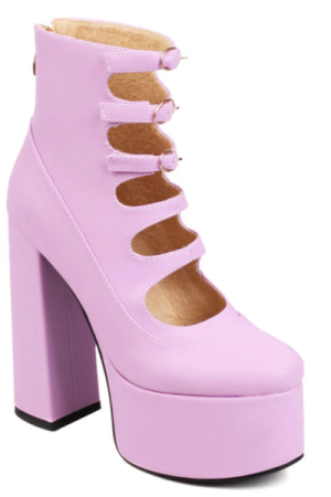 Bottes hautes femme plates violet - image principale - chic bottes femme