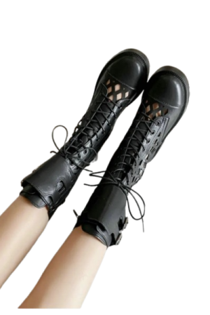 Bottes plates femme cuir souple Noir- image principale- chic bottes femme