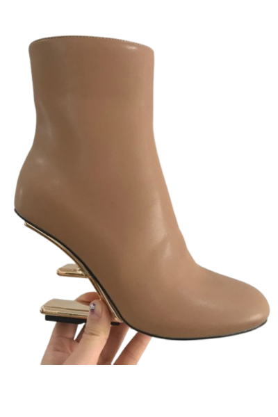 Bottines femme cuir italienne- image descriptive1 - chic bottes femme