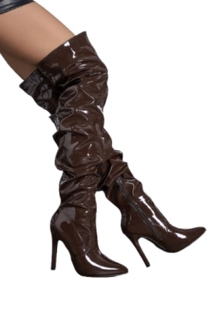 Chaussures bottes femme en cuir image principale - chic bottes femme