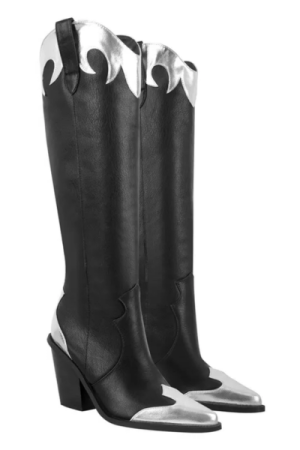 Femme Bottes western Noir - image principale - chic bottes femme