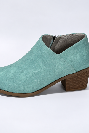 Bottines chelsea en daim, talon 5,5 cm