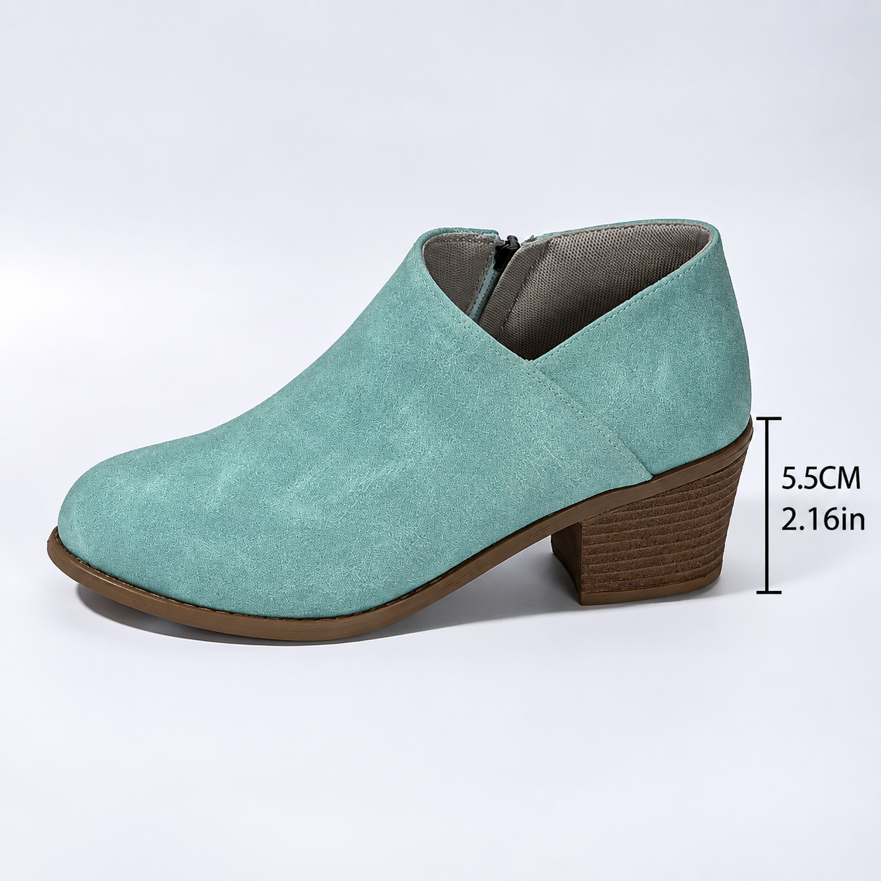 Bottines chelsea en daim, talon 5,5 cm count(title)% Bottines chelsea en daim, talon 5,5 cm