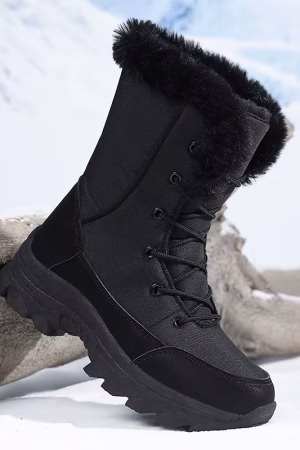 Bottes d'hiver femme imperméables fourrées antidérapantes — vue principale