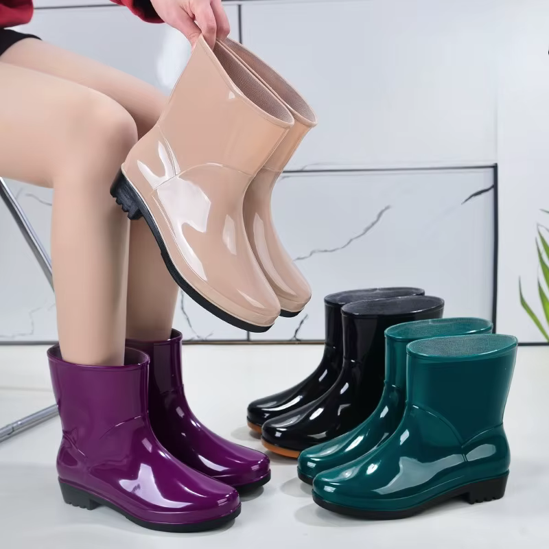 Bottes de pluie mi-mollet imperméables femme count(title)% Bottes de pluie mi-mollet imperméables femme — vue principale