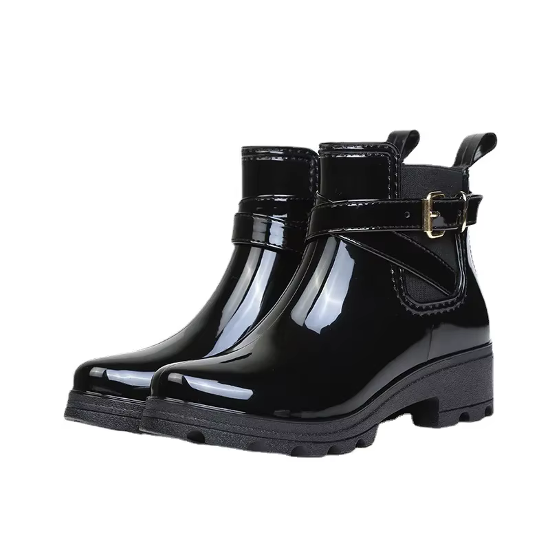 Bottes de pluie vernis femme - bottines imperméables à talon count(title)% Bottes de pluie vernis femme - bottines imperméables à talon — vue principale
